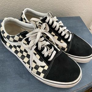 Vans old school sneakers. Size 10 womens or 8 mens.